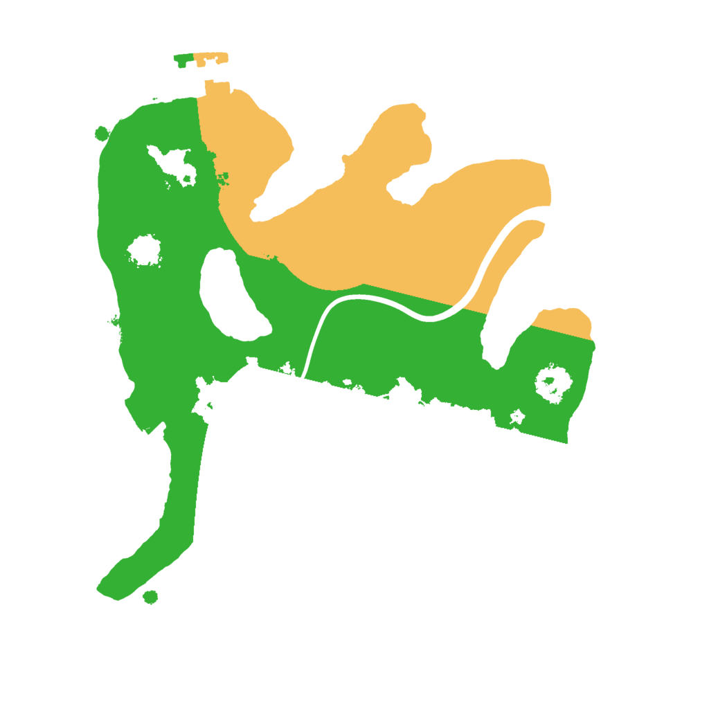 Biome Rust Map: Procedural Map, Size: 2000, Seed: 1345