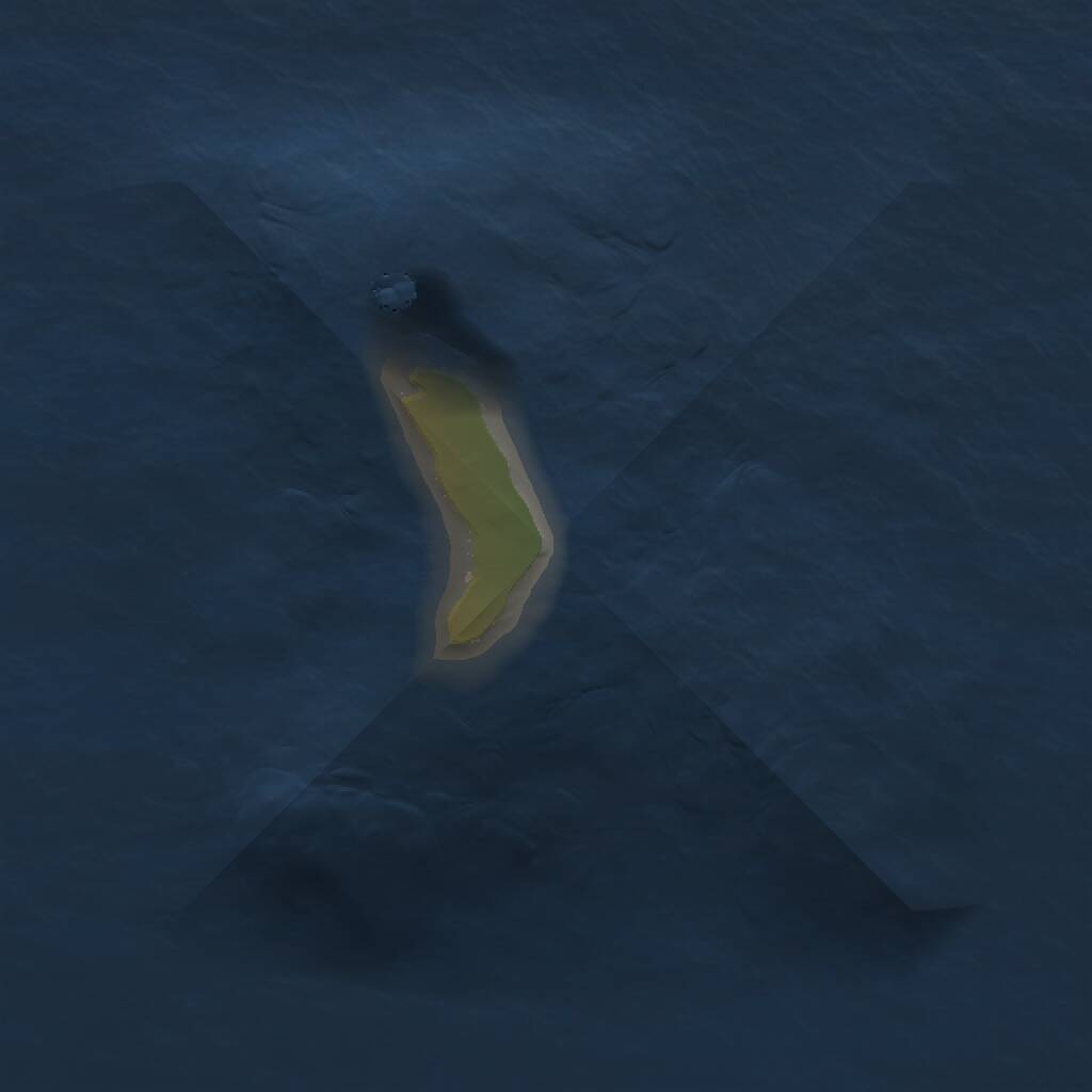 Rust Map: Procedural Map, Size: 1000, Seed: 575716, 1 Monuments