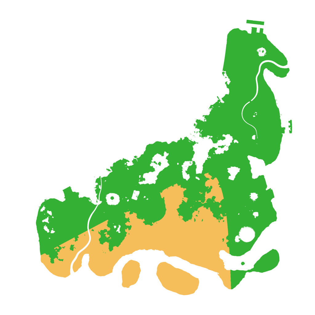 Biome Rust Map: Procedural Map, Size: 3600, Seed: 175750226