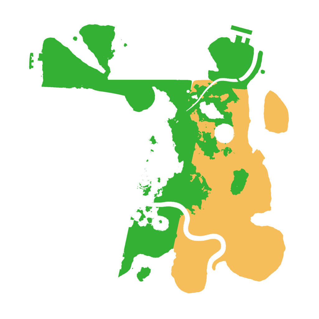 Biome Rust Map: Procedural Map, Size: 3000, Seed: 4567