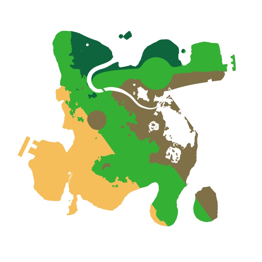 Biome Rust Map: Procedural Map, Size: 2500, Seed: 1375