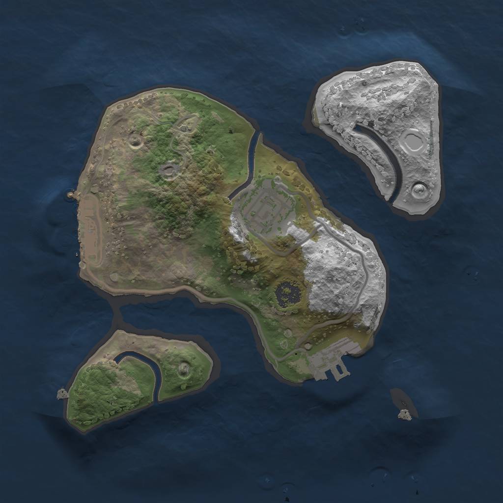 Rust Map: Procedural Map, Size: 2000, Seed: 1589136038, 10 Monuments