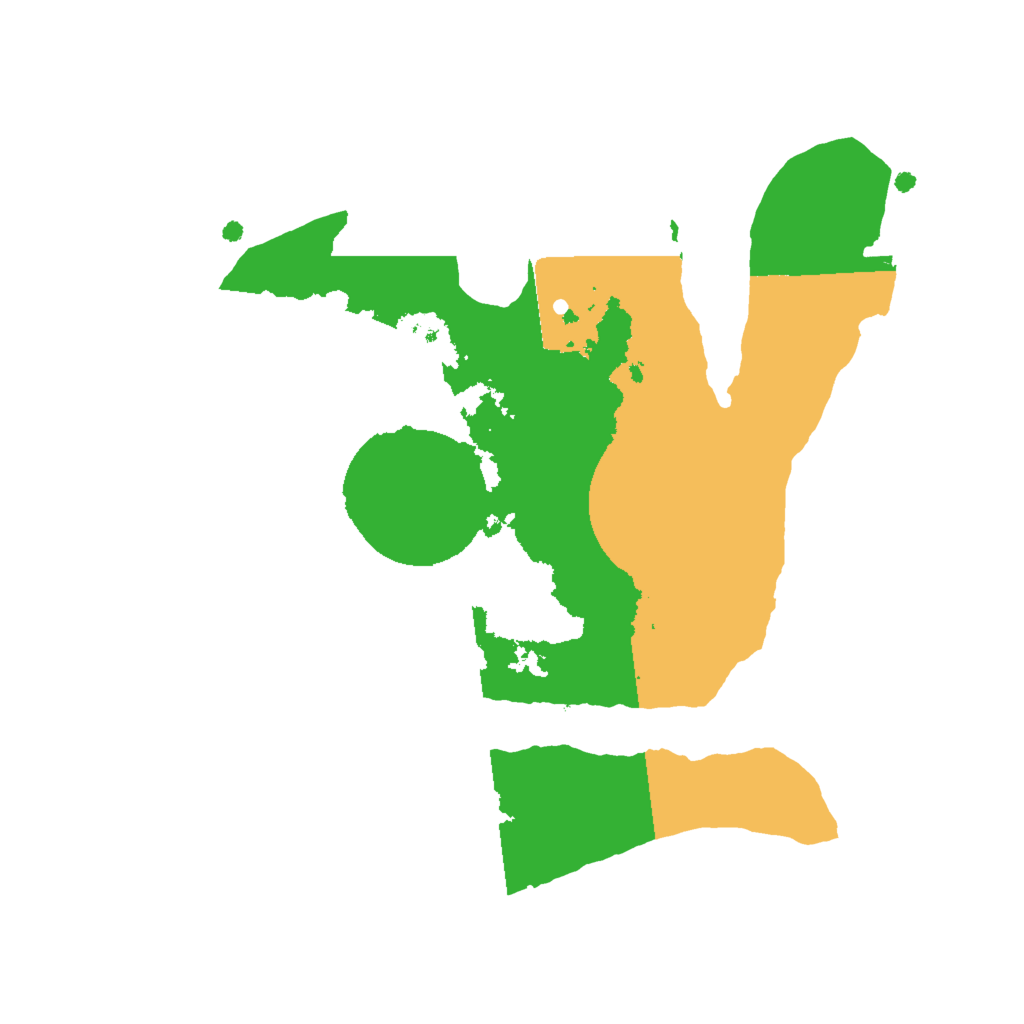 Biome Rust Map: Procedural Map, Size: 2000, Seed: 1391193385