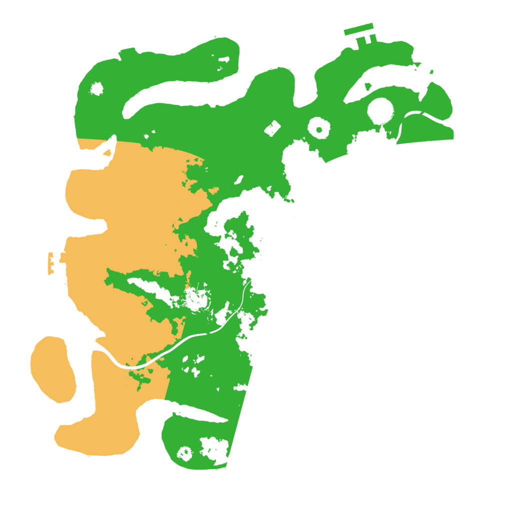 Biome Rust Map: Procedural Map, Size: 3500, Seed: 653978375
