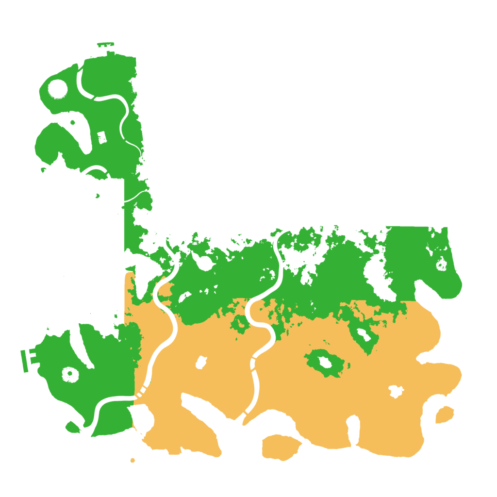 Biome Rust Map: Procedural Map, Size: 4500, Seed: 145750999