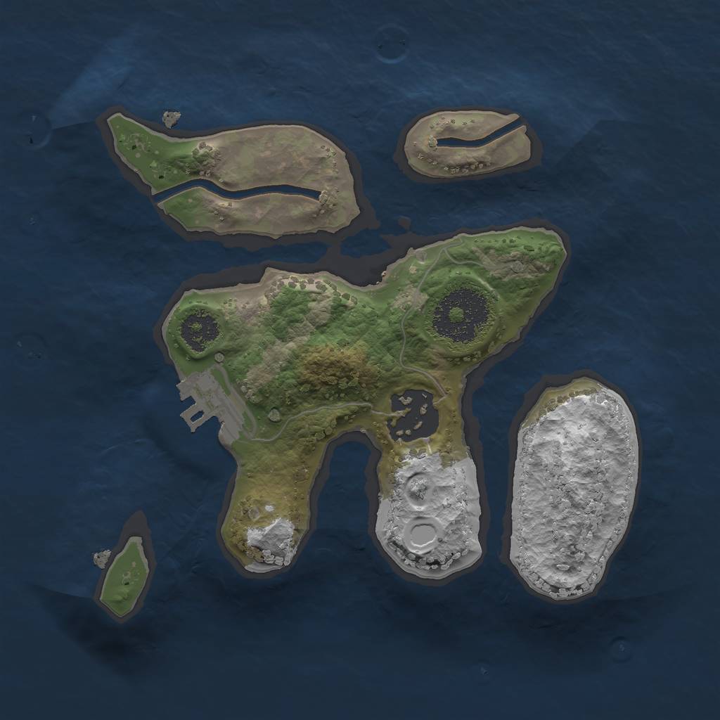 Rust Map: Procedural Map, Size: 2000, Seed: 1131840189, 9 Monuments