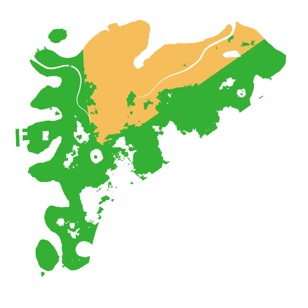 Biome Rust Map: Procedural Map, Size: 3500, Seed: 584730073