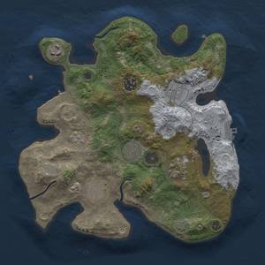 Thumbnail Rust Map: Procedural Map, Size: 3000, Seed: 625, 15 Monuments