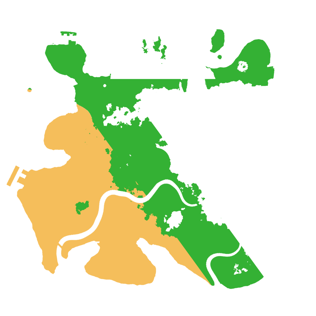 Biome Rust Map: Procedural Map, Size: 3000, Seed: 625