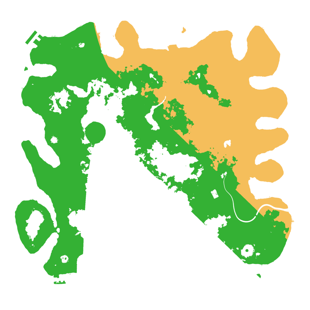 Biome Rust Map: Procedural Map, Size: 4000, Seed: 5321