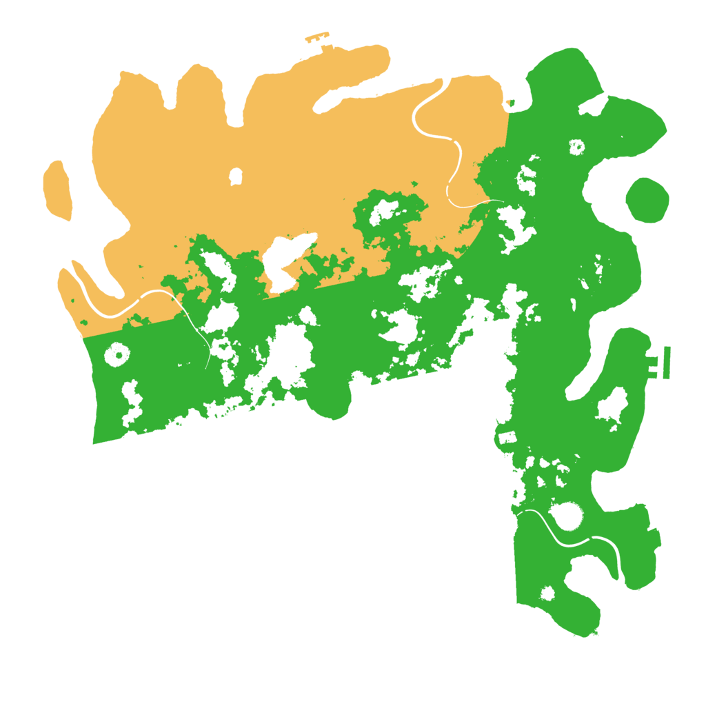 Biome Rust Map: Procedural Map, Size: 4400, Seed: 5345