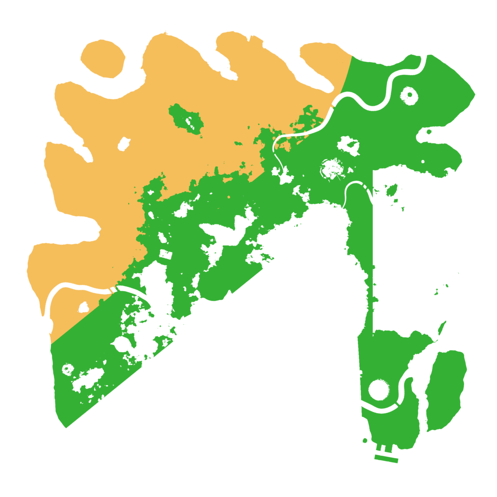 Biome Rust Map: Procedural Map, Size: 4250, Seed: 7164