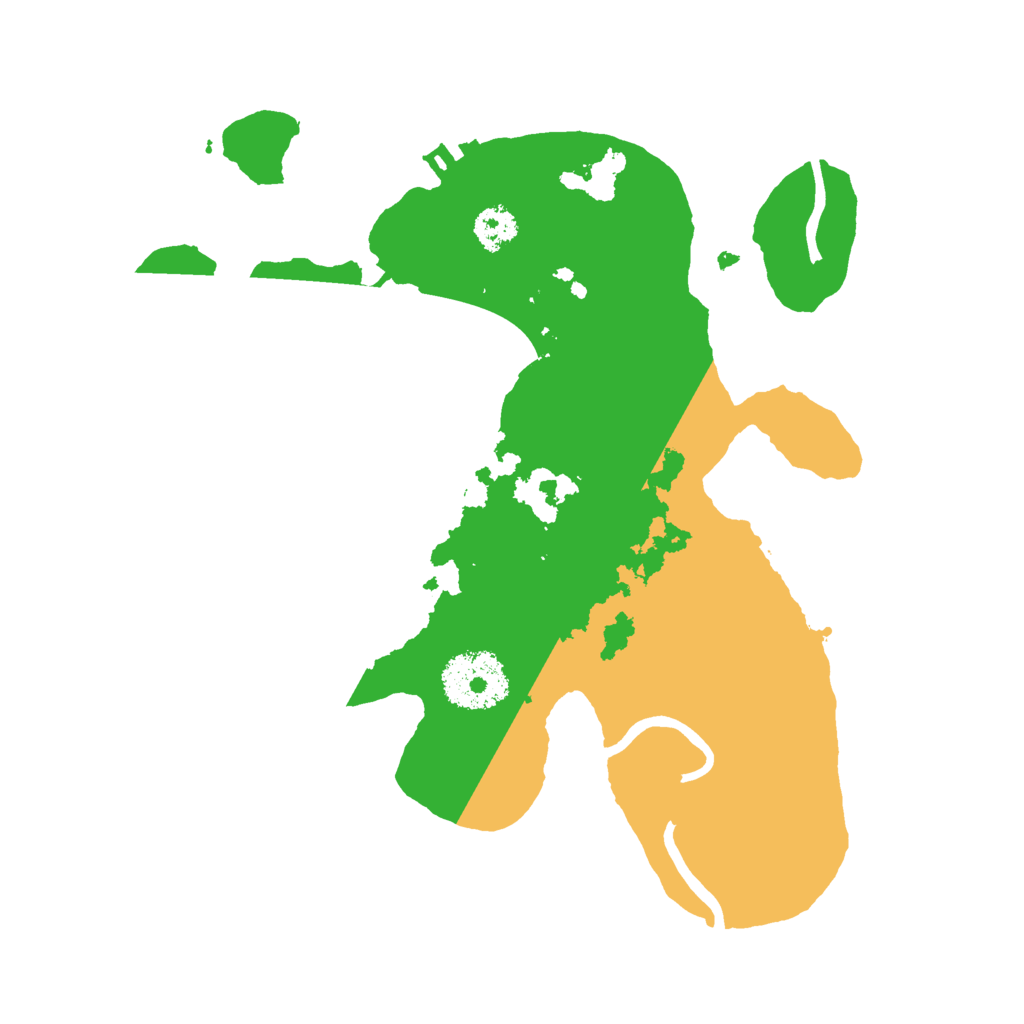 Biome Rust Map: Procedural Map, Size: 2500, Seed: 24405435