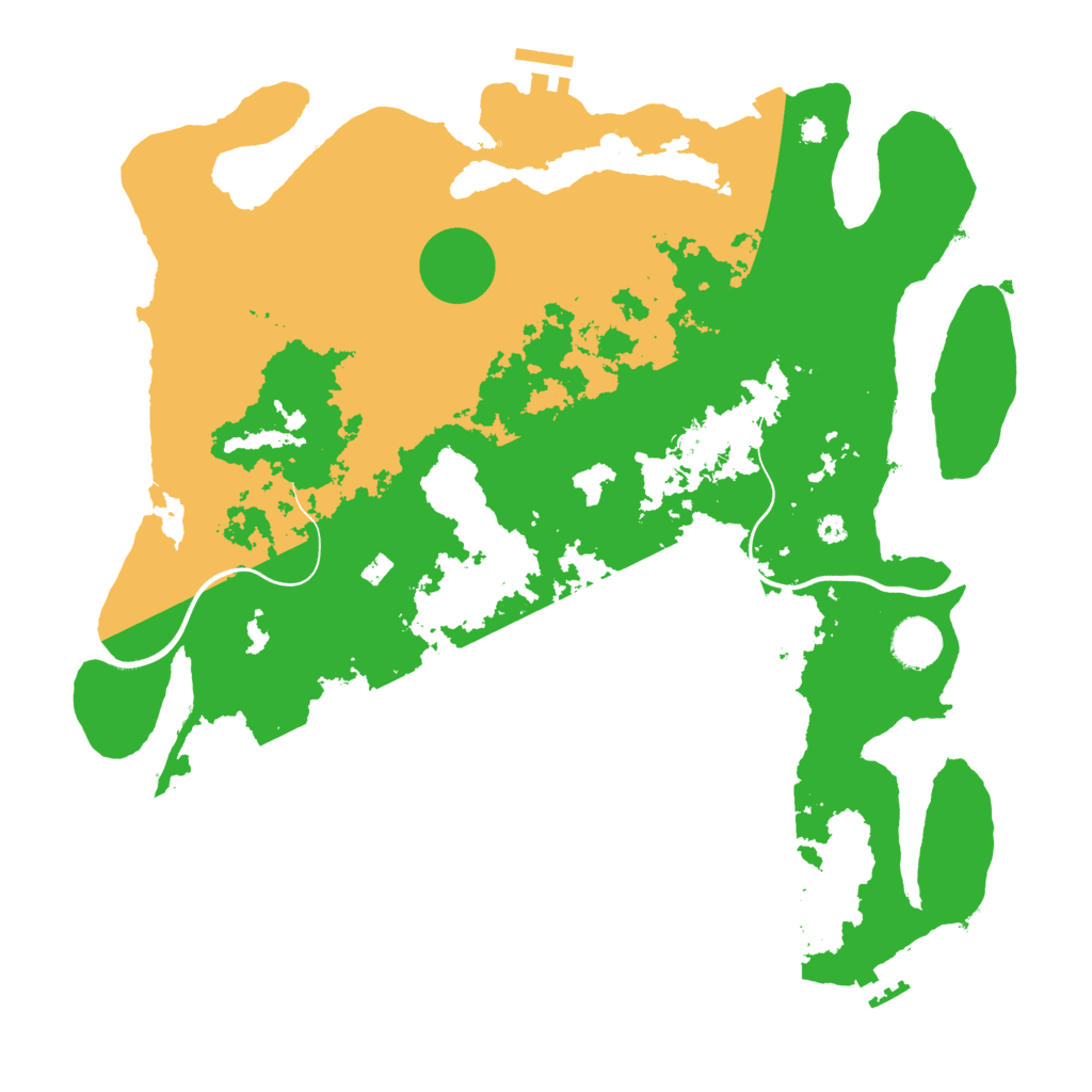 Biome Rust Map: Procedural Map, Size: 3800, Seed: 9001