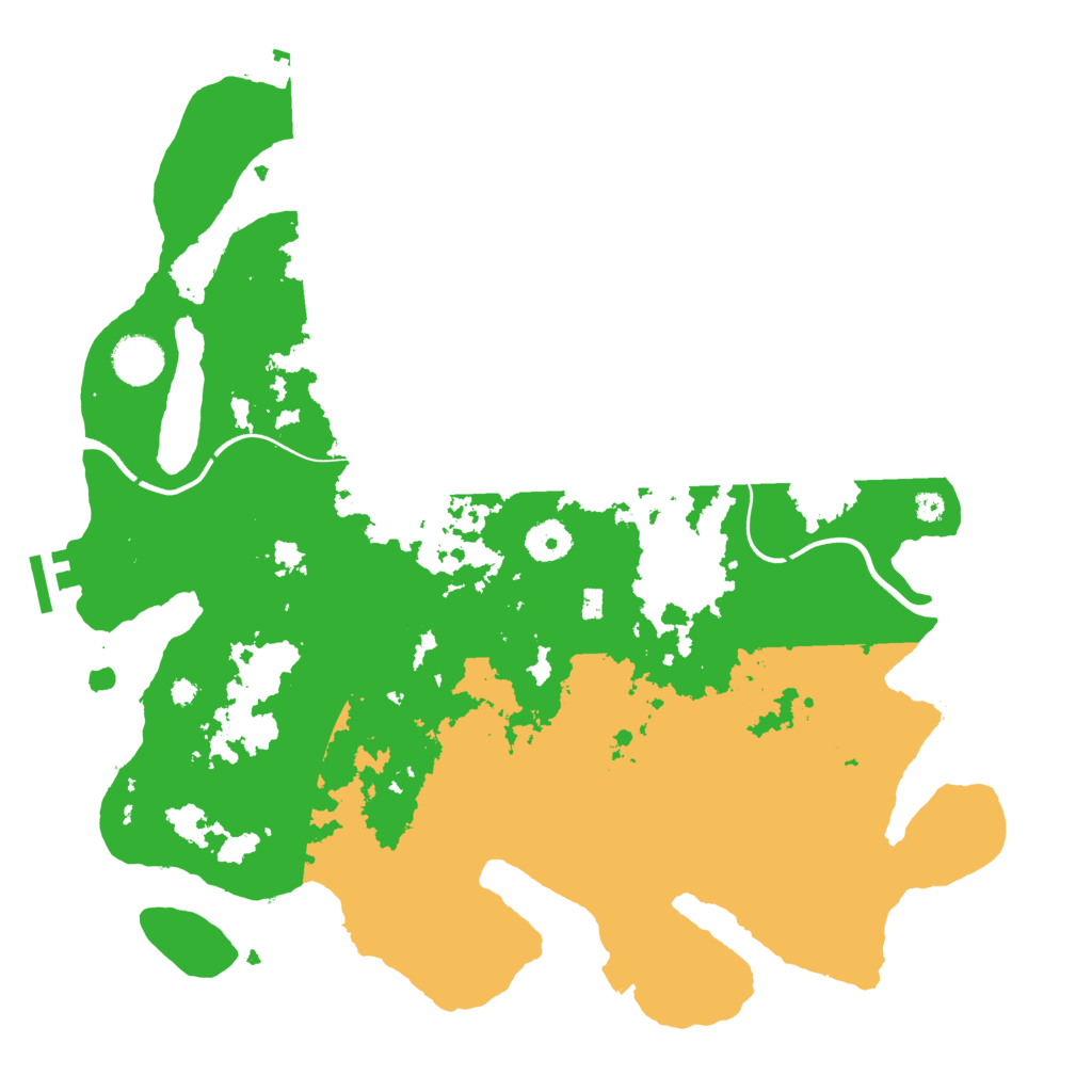 Biome Rust Map: Procedural Map, Size: 3800, Seed: 154184