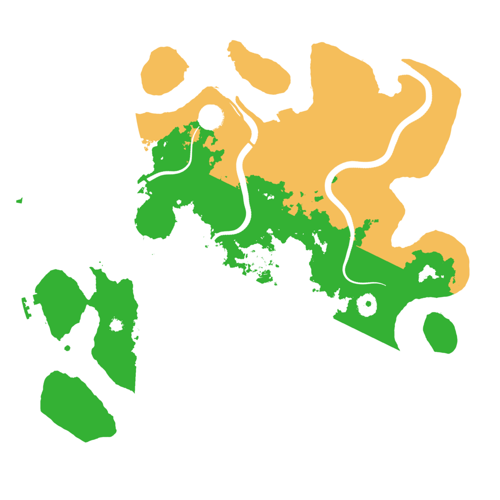 Biome Rust Map: Procedural Map, Size: 3500, Seed: 20210819
