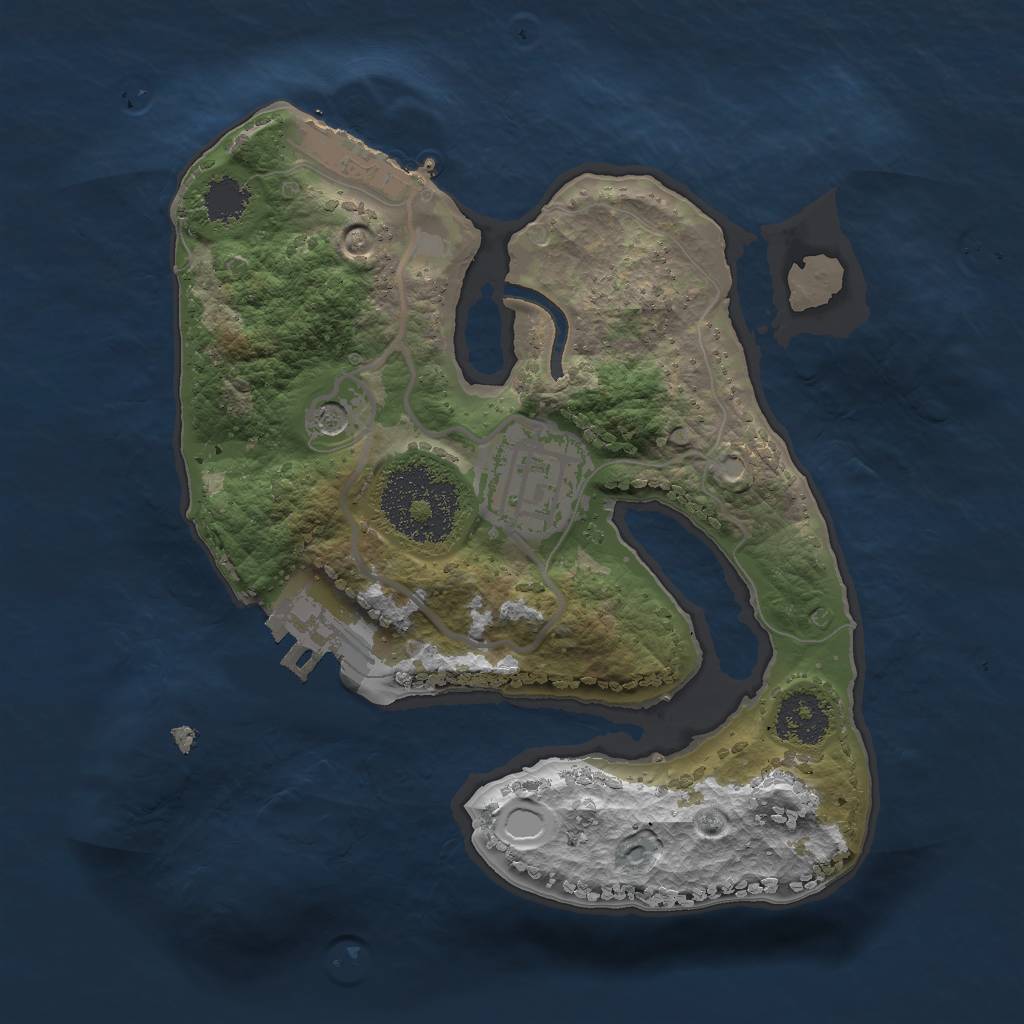 Rust Map: Procedural Map, Size: 2000, Seed: 12093219, 11 Monuments