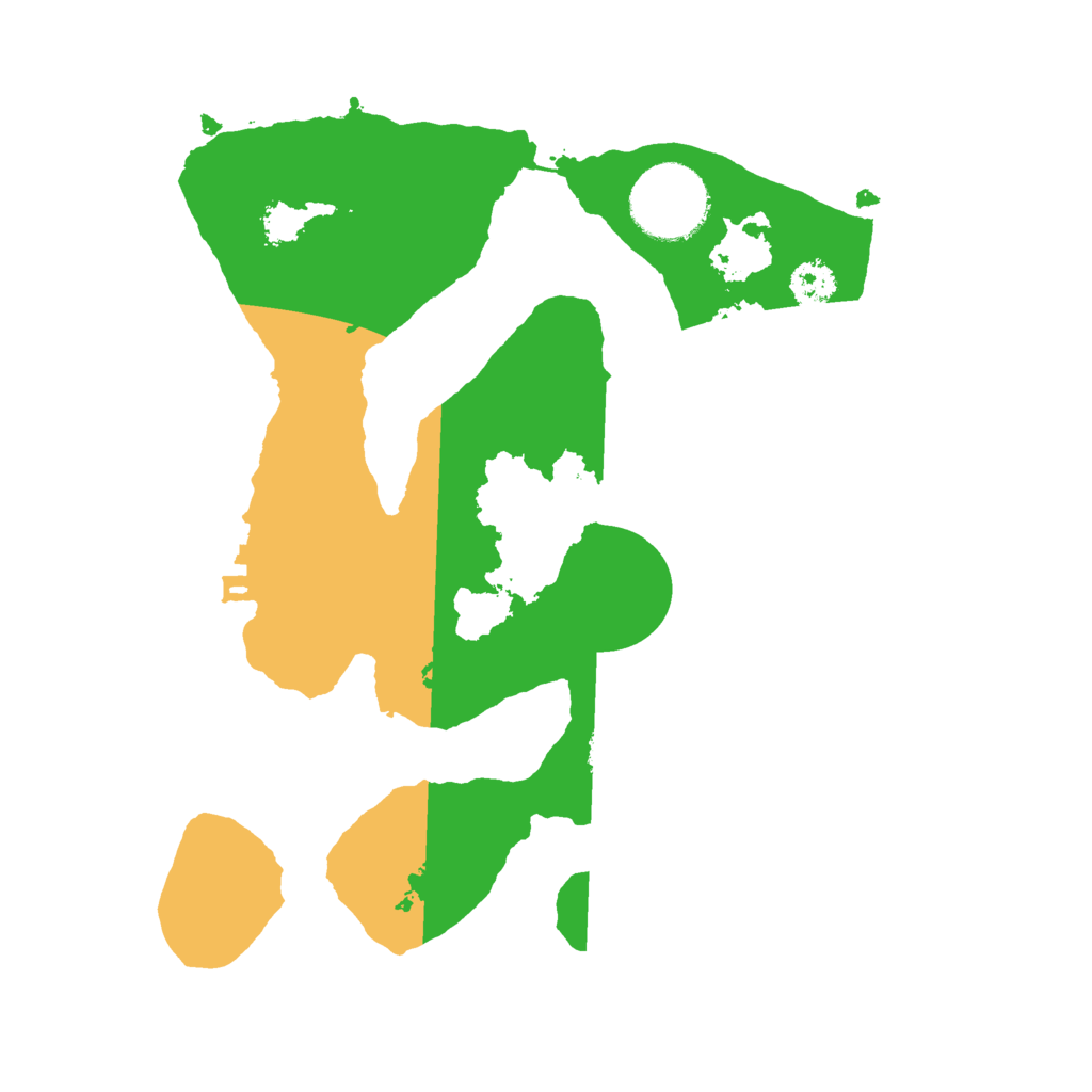 Biome Rust Map: Procedural Map, Size: 2500, Seed: 884855662