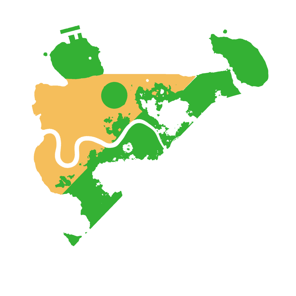 Biome Rust Map: Procedural Map, Size: 3000, Seed: 7264