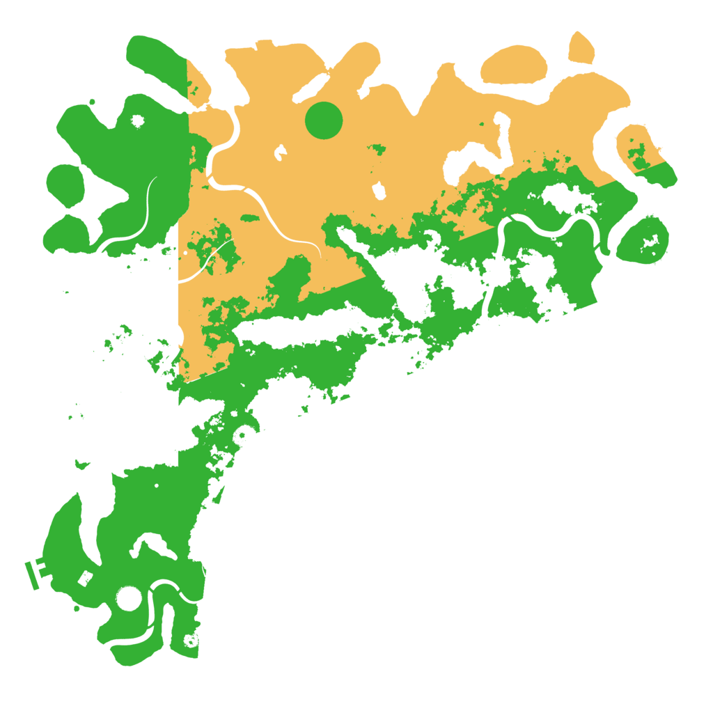 Biome Rust Map: Procedural Map, Size: 5000, Seed: 56743
