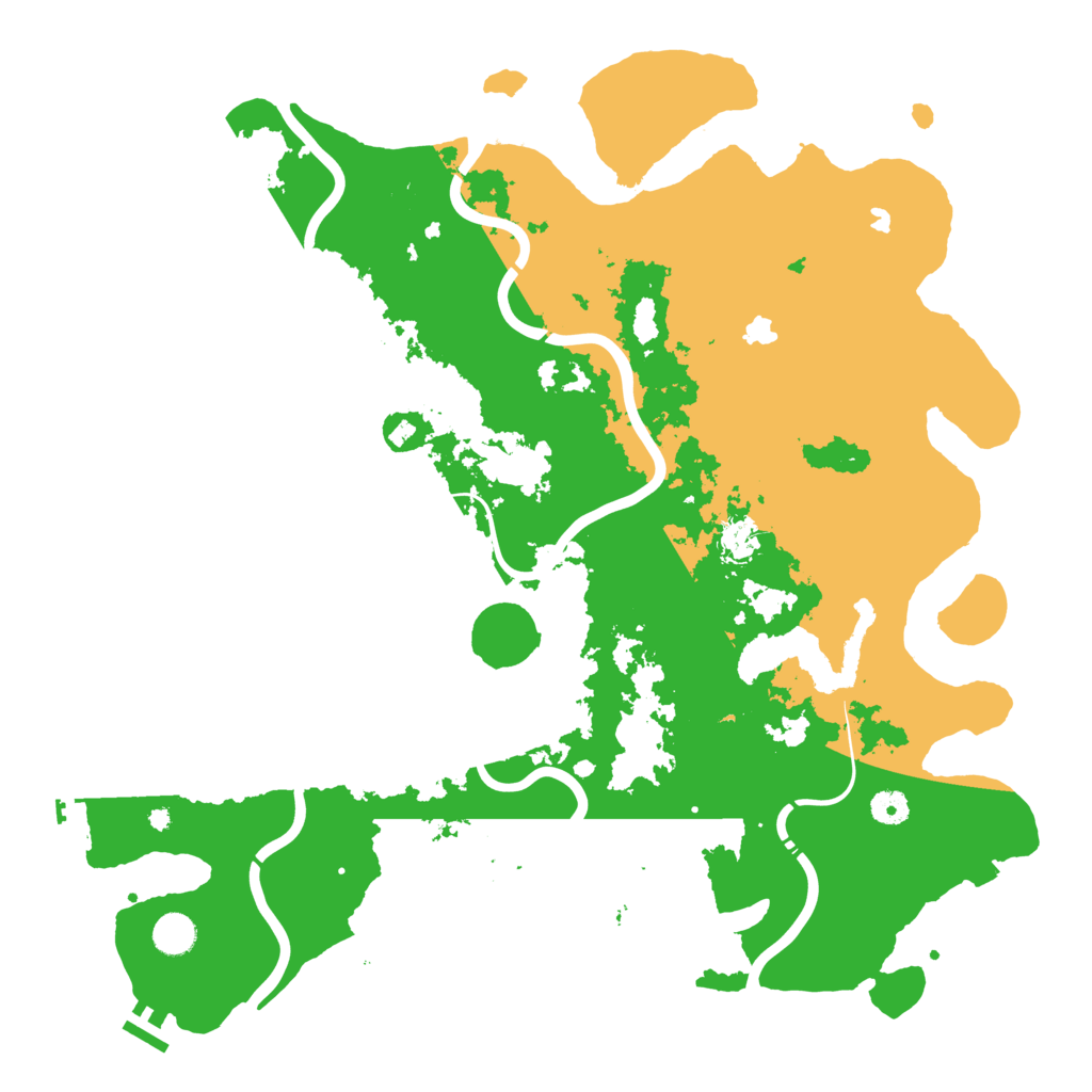 Biome Rust Map: Procedural Map, Size: 4500, Seed: 1064135464