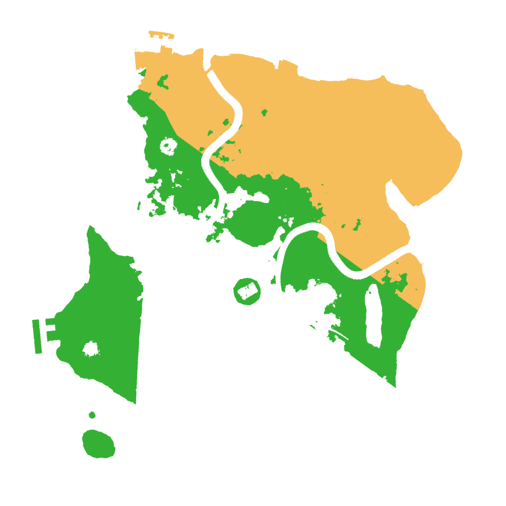 Biome Rust Map: Procedural Map, Size: 3000, Seed: 983575