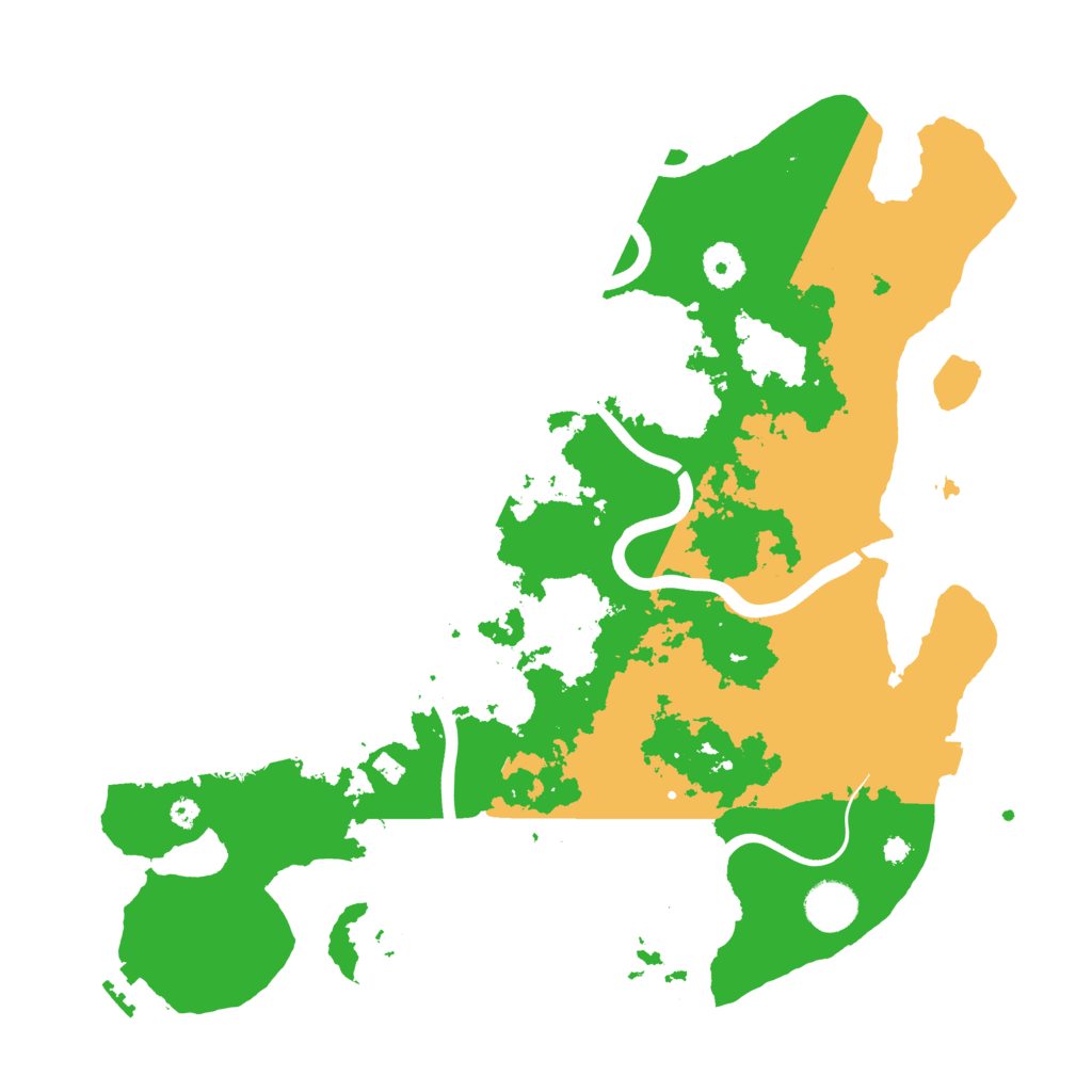 Biome Rust Map: Procedural Map, Size: 3800, Seed: 1207