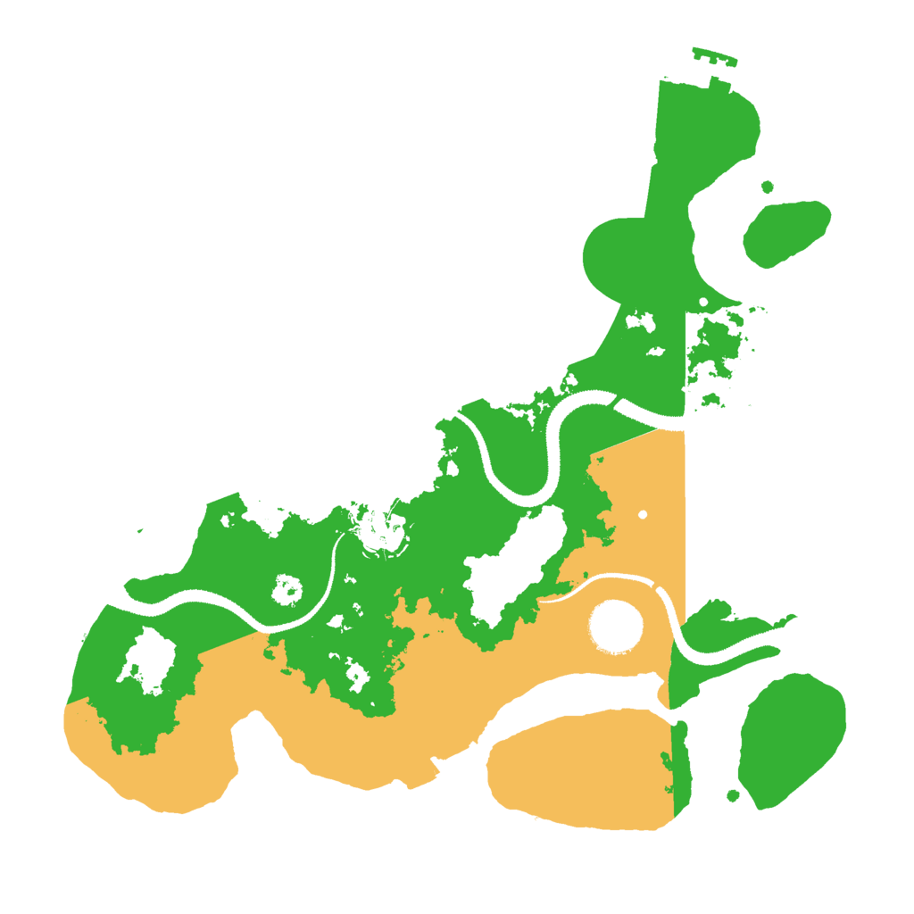 Biome Rust Map: Procedural Map, Size: 3000, Seed: 643688630