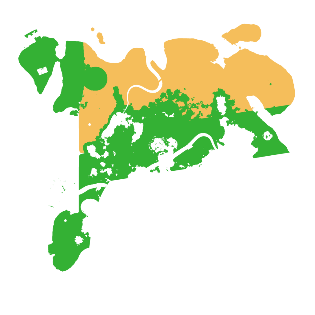 Biome Rust Map: Procedural Map, Size: 3500, Seed: 839071645