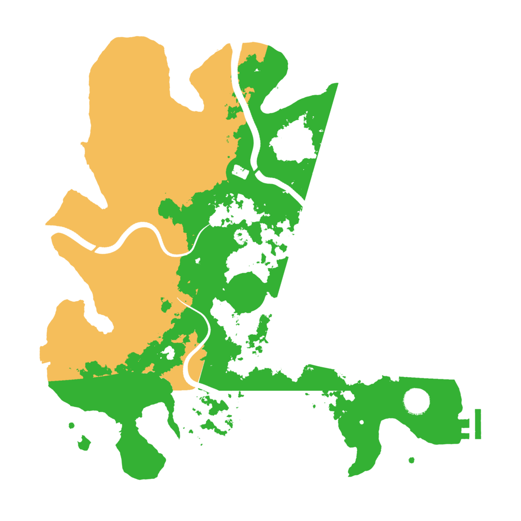Biome Rust Map: Procedural Map, Size: 3500, Seed: 1574