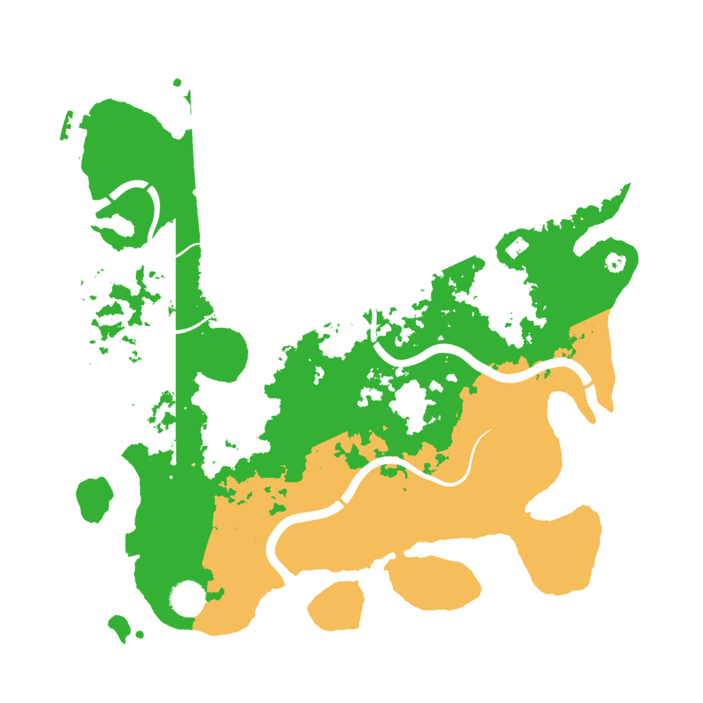 Biome Rust Map: Procedural Map, Size: 3500, Seed: 30002