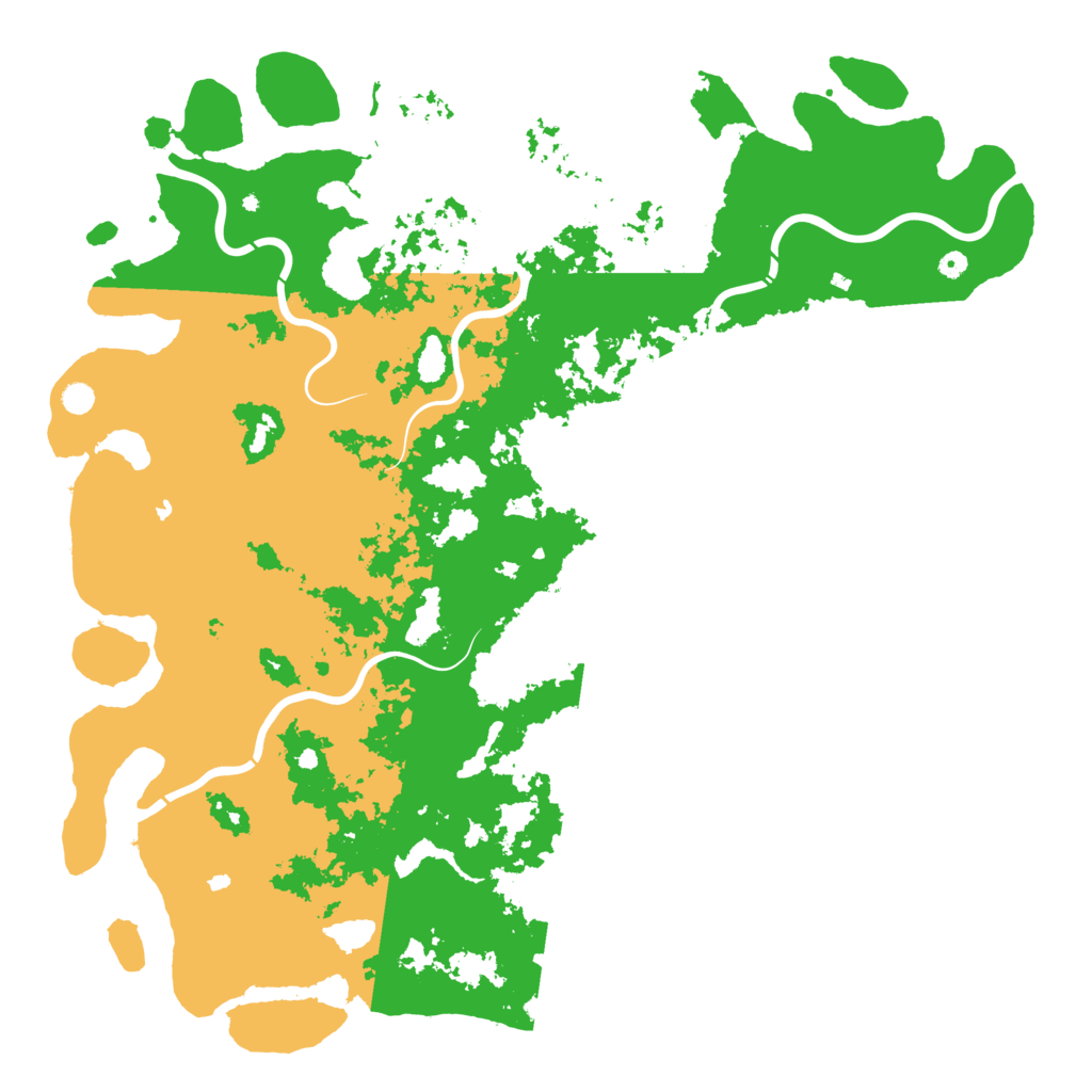 Biome Rust Map: Procedural Map, Size: 6000, Seed: 40125806