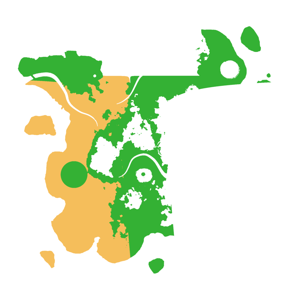 Biome Rust Map: Procedural Map, Size: 3000, Seed: 23452723