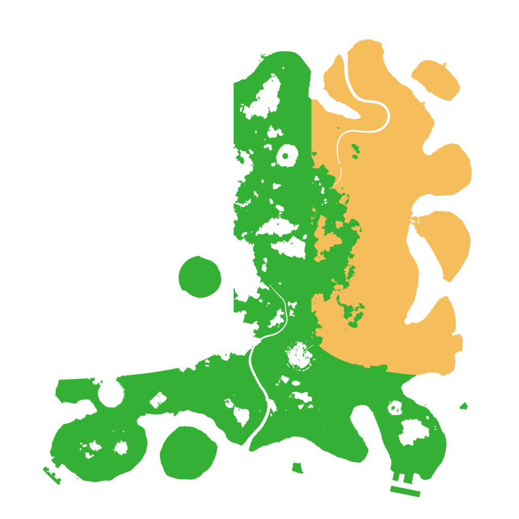 Biome Rust Map: Procedural Map, Size: 3500, Seed: 543453