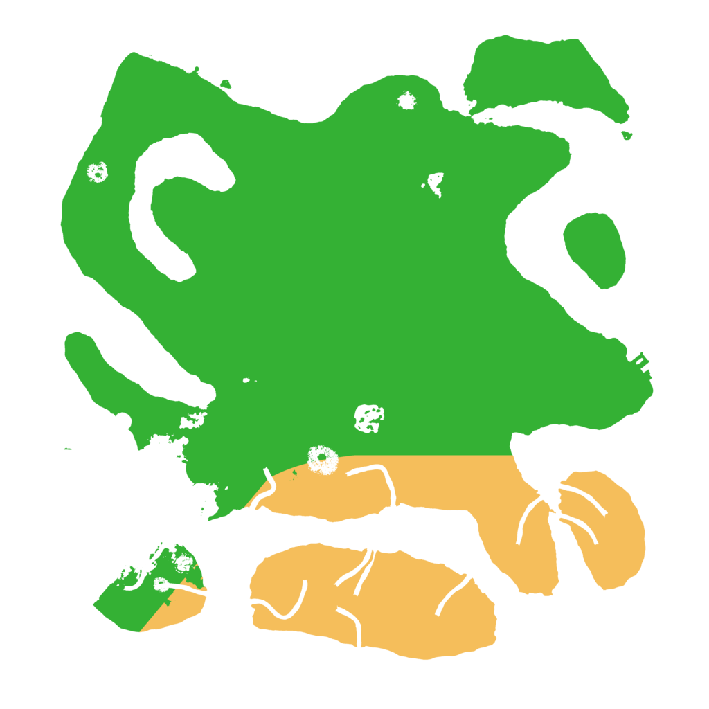 Biome Rust Map: Procedural Map, Size: 3500, Seed: 8791587