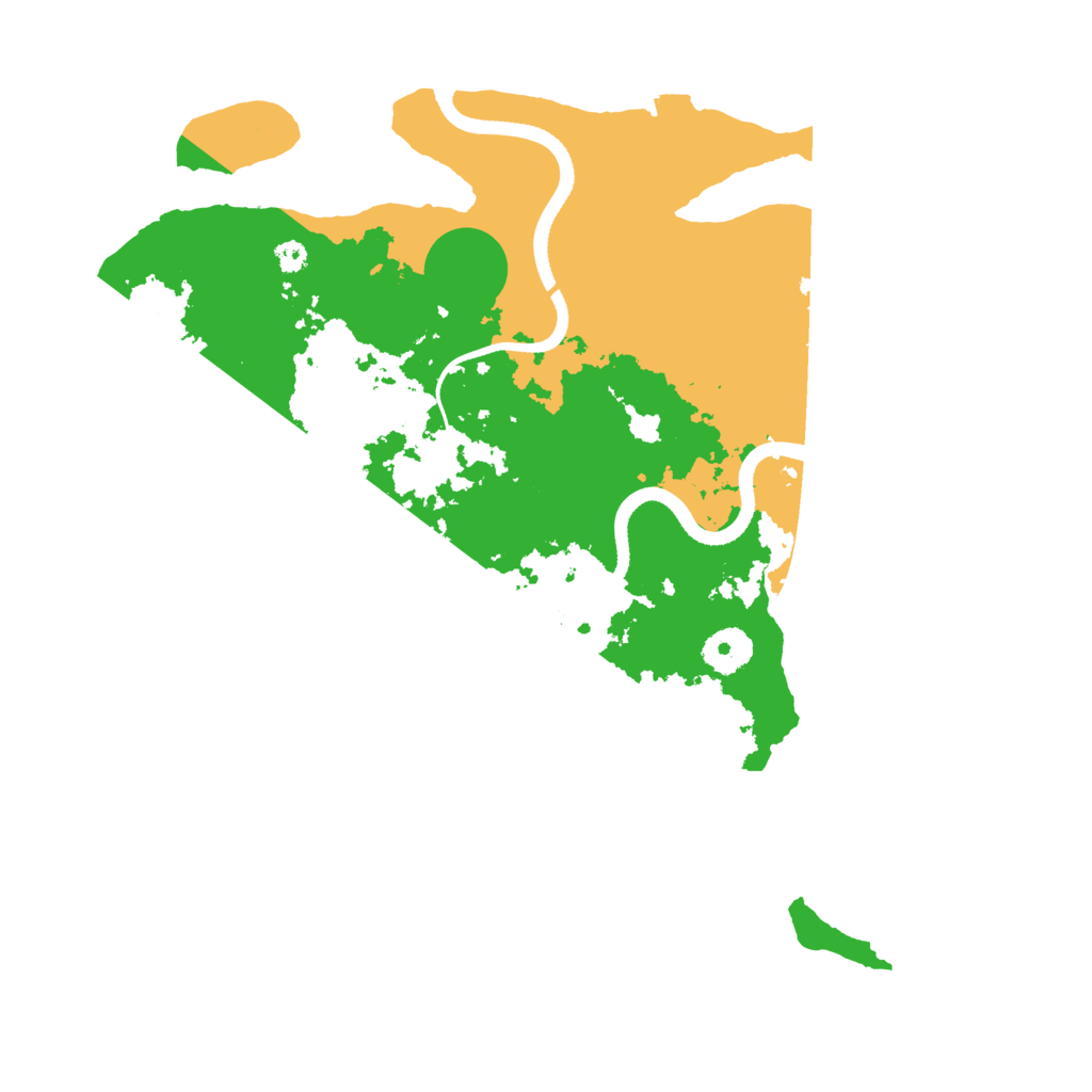 Biome Rust Map: Procedural Map, Size: 3500, Seed: 637886477