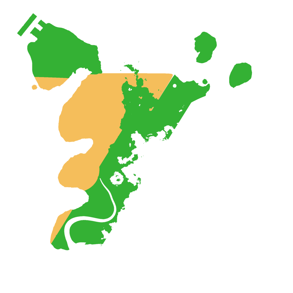 Biome Rust Map: Procedural Map, Size: 2300, Seed: 599045064