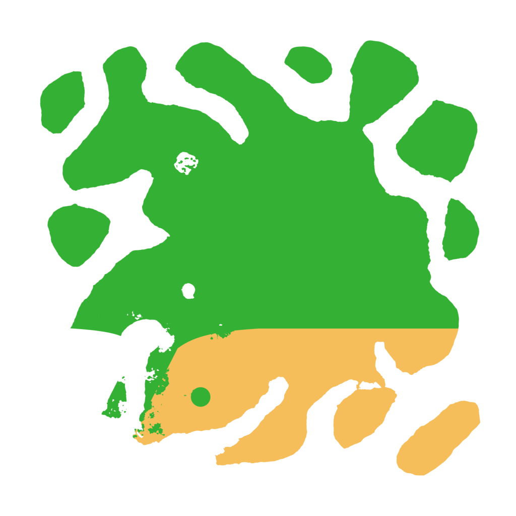 Biome Rust Map: Barren, Size: 3500, Seed: 223024248