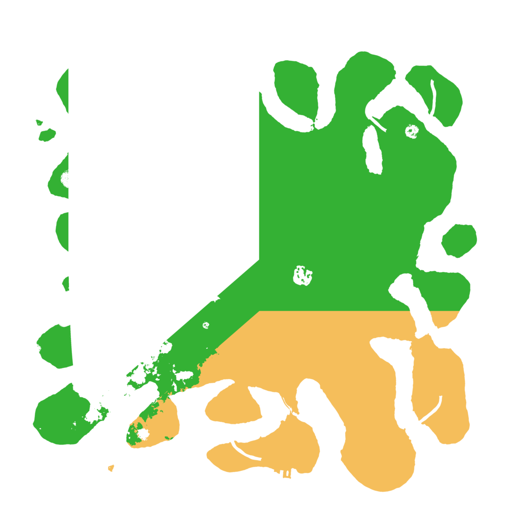 Biome Rust Map: Procedural Map, Size: 3950, Seed: 105337934