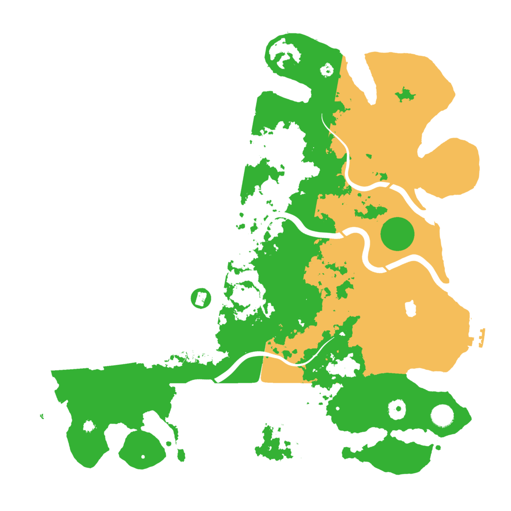 Biome Rust Map: Procedural Map, Size: 4000, Seed: 124684