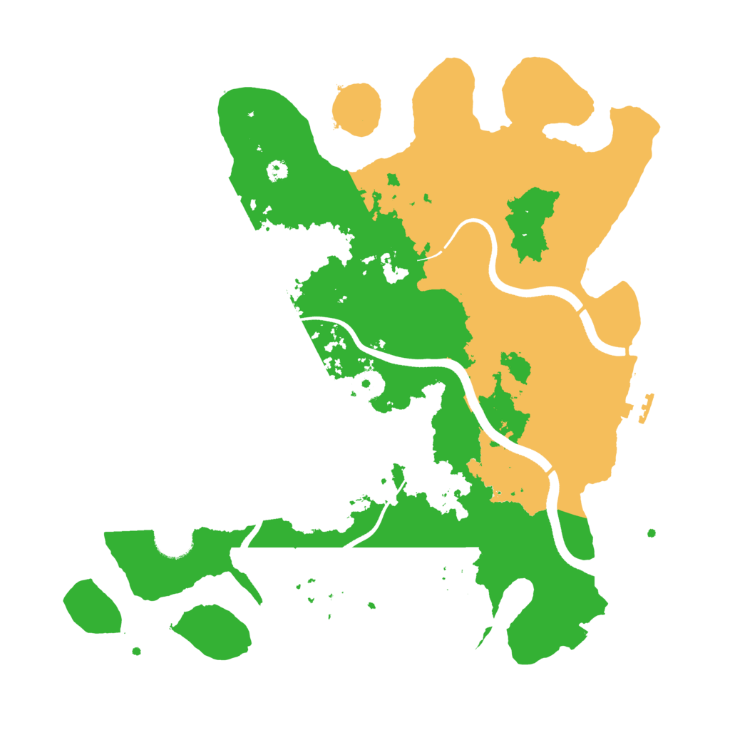 Biome Rust Map: Procedural Map, Size: 3500, Seed: 2292993