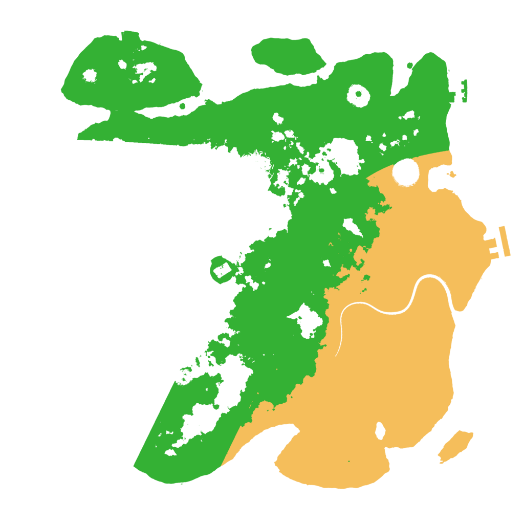 Biome Rust Map: Procedural Map, Size: 3500, Seed: 1293023477