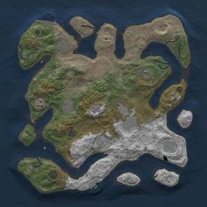 Thumbnail Rust Map: Procedural Map, Size: 3700, Seed: 2094952134, 22 Monuments