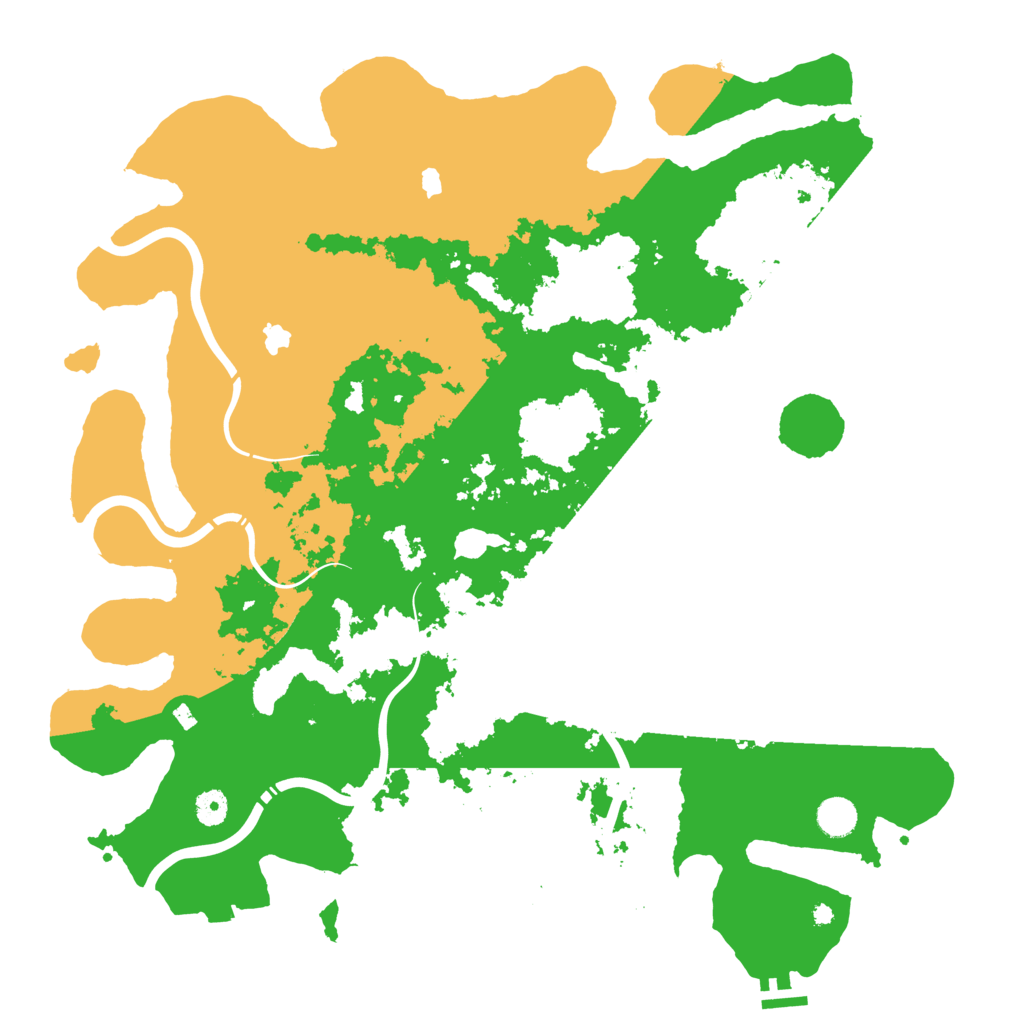 Biome Rust Map: Procedural Map, Size: 4500, Seed: 55001065