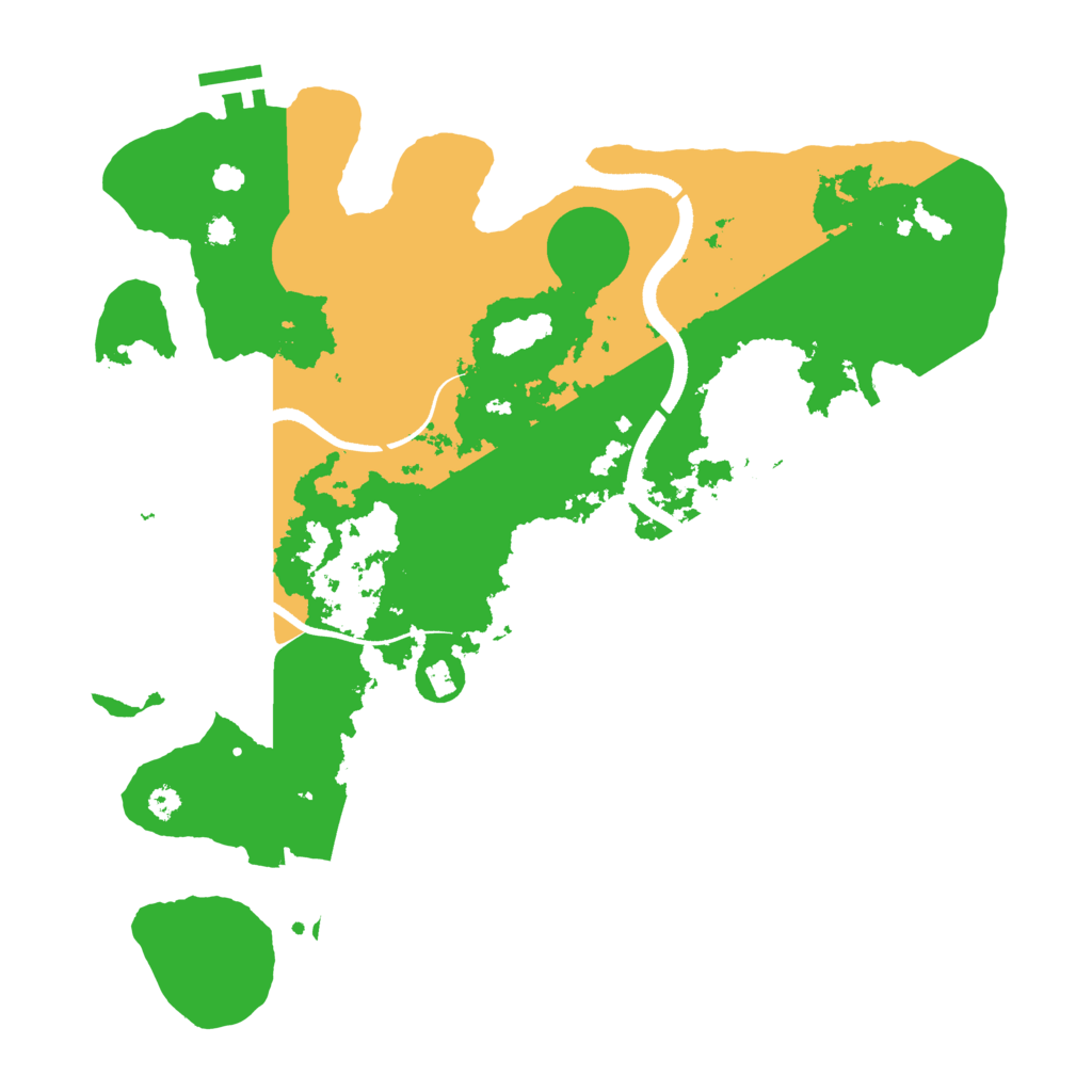 Biome Rust Map: Procedural Map, Size: 3500, Seed: 976377800