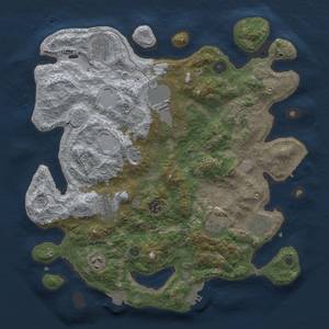 Thumbnail Rust Map: Procedural Map, Size: 3750, Seed: 26649, 17 Monuments