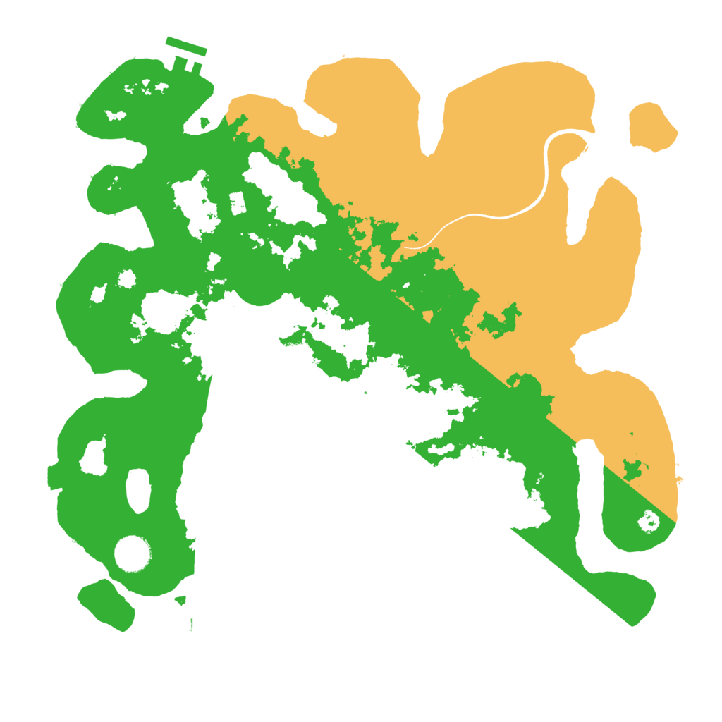 Biome Rust Map: Procedural Map, Size: 3500, Seed: 15041