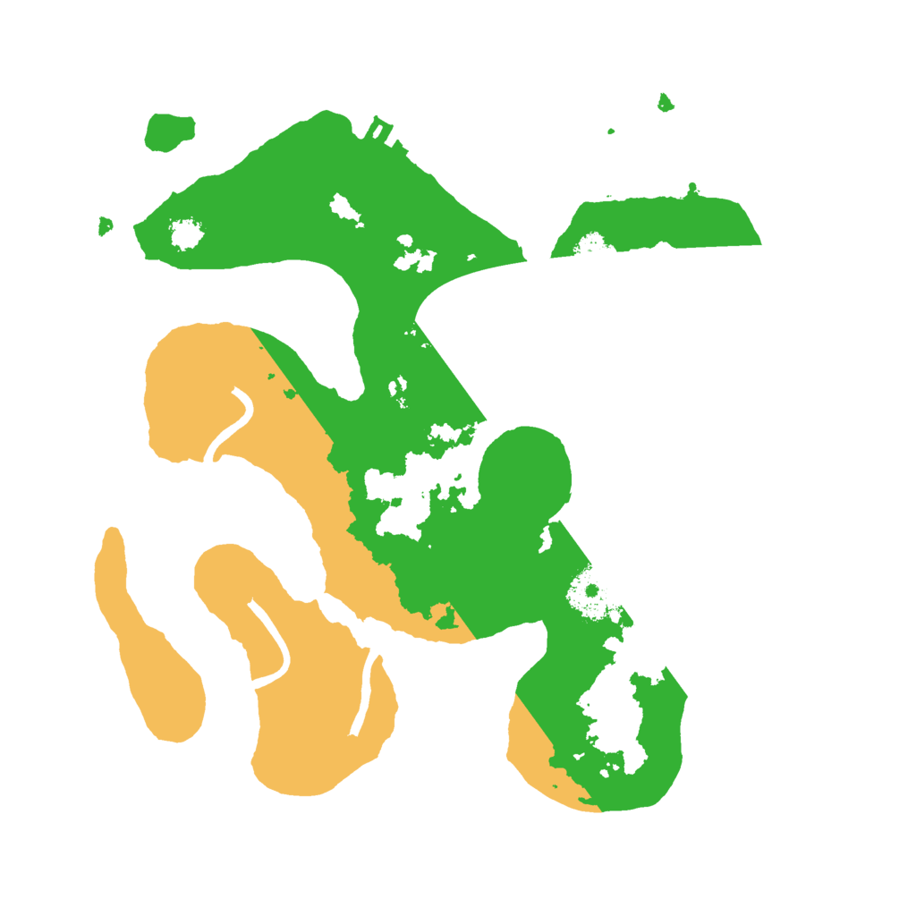 Biome Rust Map: Procedural Map, Size: 2600, Seed: 421642745