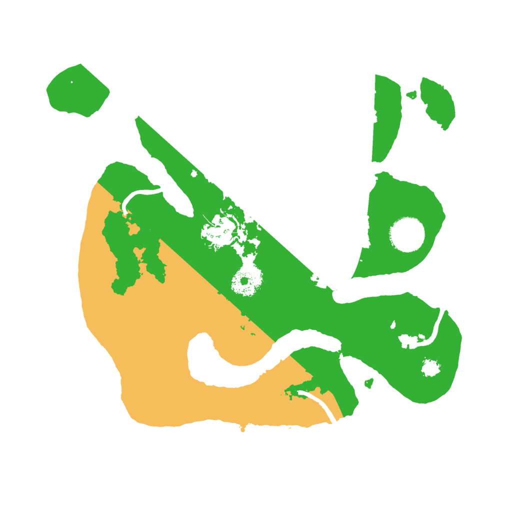 Biome Rust Map: Procedural Map, Size: 2600, Seed: 421642767