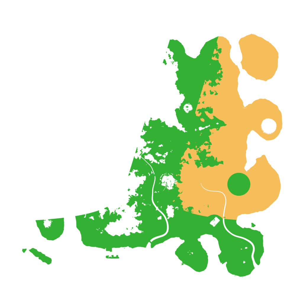Biome Rust Map: Procedural Map, Size: 3500, Seed: 445673